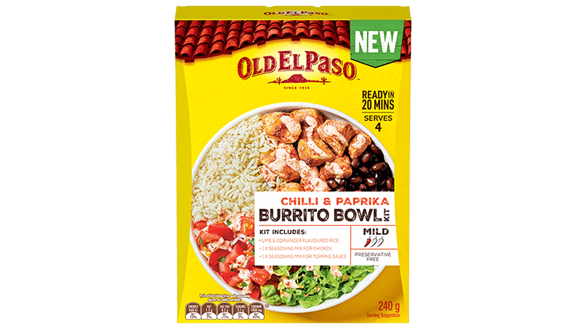 Mexican Chili and Paprika Burrito Bowl Kit Old El Paso